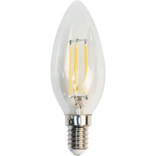 Лампа светодиодная LB-68 4LED(5W) 230V E14 2700K филамент свеча диммируемая 25651