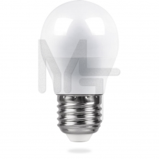 Лампа светодиодная LB-38 G45 230V 5W 420Lm E27 4000K 25405