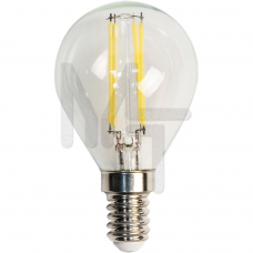 Лампа светодиодная LB-61 4LED(5W) 230V E14 4000K филамент G45 25579