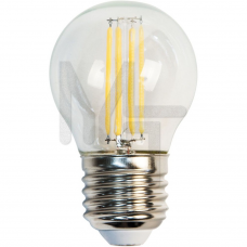 Лампа светодиодная LB-61 4LED(5W) 230V E27 2700K филамент G45 25581