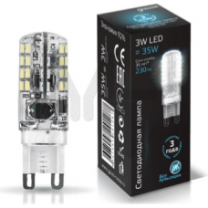 Лампа Gauss LED G9 AC150-265V 3W 240lm 4100K силикон 1/10/200 107709203