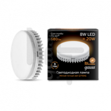 Лампа Gauss LED GX53 8W 680lm 3000K 1/10/100 108008108