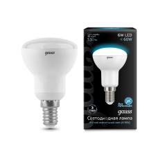 Лампа Gauss LED R50 E14 6W 530lm 4100K 1/10/100 106001206