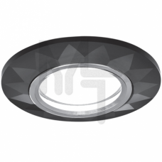 Светильник Gauss Mirror RR006 Гран.Кристал черный/Хром, Gu5.3 1/50 RR006
