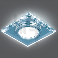 Светильник Gauss Backlight BL062 Квадрат. Кристалл/Хром, Gu5.3, LED 4100K 1/40 BL062
