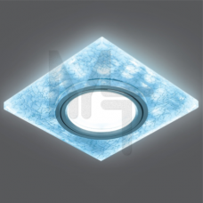 Светильник Gauss Backlight BL065 Квадрат. Белый/Серебро/Хром, Gu5.3, LED 4100K 1/40 BL065