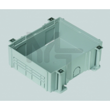 Монтажная коробка под люк в пол на 1 S-модуль, в бетон, глубина 80-130 мм, пластик G11