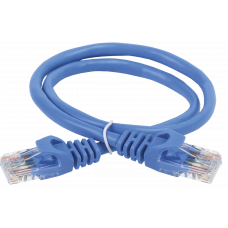 ITK Коммутационный шнур (патч-корд), кат.5Е UTP, 1м, синий PC03-C5EU-1M