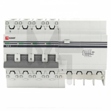 Дифференциальный автомат АД-4 16А/30мА (хар. C, AC, электронный, защита 270В) 4,5кА EKF PROxima DA4-16-30-pro