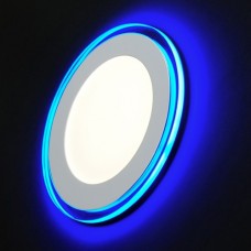 LED 3-9 BL Светильник ЭРА светодиодный круглый c cиней подсветкой LED 9W 220V 4000K Б0017493