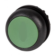 M22S-DR-G Головка кнопки с фиксацией, цвет зеленый, черное лицевое кольцо 216620