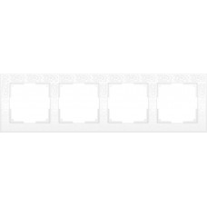 Рамка на 4 поста (белый) / WL05-Frame-04-white / W0042301 a050800