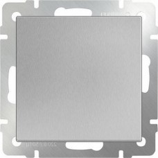 Выключатель одноклавишный проходной / WL06-SW-1G-2W (серебряный) / W1112006 a051526