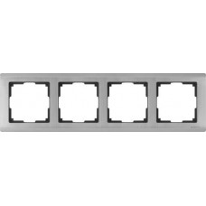 Рамка на 4 поста (глянцевый никель) / WL02-Frame-04 / W0041602 a051004
