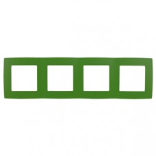 12-5004-27 ЭРА Рамка на 4 поста, Эра12, зелёный (10/100/2000) Б0019430