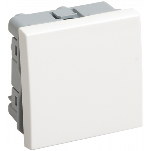 ВК4-21-00-П Выключатель проходной (переключатель) одноклавишный (на 2 модуля) ПРАЙМЕР белый IEK CKK-40D-PO2-K01