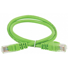 ITK Коммутационный шнур (патч-корд), кат.5Е UTP, 0,5м, зеленый PC02-C5EU-05M