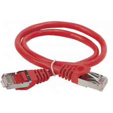 ITK Коммутационный шнур (патч-корд), кат.5Е FTP, 0,5м, красный PC04-C5EF-05M