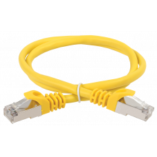 ITK Коммутационный шнур (патч-корд), кат.5Е FTP, 0,5м, желтый PC05-C5EF-05M