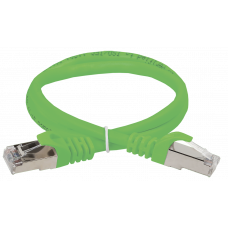 ITK Коммутационный шнур (патч-корд), кат.5Е FTP, 1,5м, зеленый PC02-C5EF-1M5