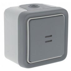 Legrand Plexo Выключатель 1-клавишный кнопочный с/п (НО-контакт),накладной,10А 69722