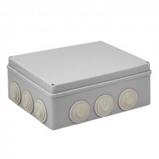 Коробка распаячная КМР-050-043 пылевлагозащитная, 12 мембранных вводов, уплотнительный шнур (240х190х90) EKF PROxima plc-kmr-050-043
