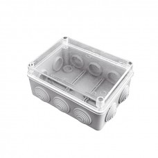 Коробка распаячная КМР-050-041пк пылевлагозащищенная,10 мембранных вводов, уплотнительный шнур, прозрачная крышкой (150х110х70)  EKF PROxima plc-kmr-050-041pk