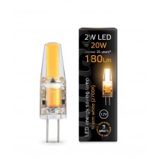 Gauss LED lamp G4 12V 2W silicone 2700K  10*38mm AL207707102