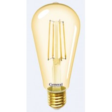 Лампа светодиодная GLDEN-ST64S-10-230-E27-2700 Золотая 655302