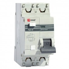 Дифференциальный автомат АД-32 1P+N 40А/100мА (хар. C, AC, электронный, защита 270В) 4,5кА EKF PROxima DA32-40-100-pro