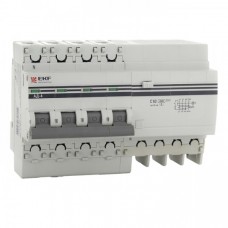 Дифференциальный автомат АД-4 63А/30мА (хар. C, AC, электронный, защита 270В) 4,5кА EKF PROxima DA4-63-30-pro