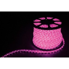 Дюралайт  LED 3WAY 50м квадр. 11х17мм 230V 72LED/м 2,88Вт/м, (2м/отрез), 2 аксесс., розовый/ LED-F3W 26336