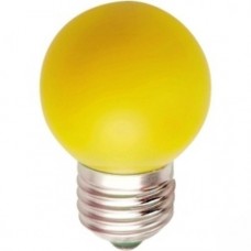 Лампа светодиодная LB-37 5LED(1W) 230V E27 желтый 70*45mm шарик 25879