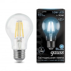 Лампа Gauss LED Filament A60 E27 8W 740lm 2700К 1/10/40 102802108