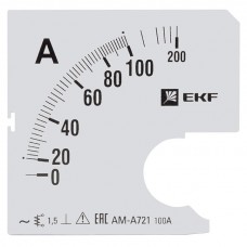 Шкала сменная для A721 100/5А-1,5 EKF PROxima s-a721-100
