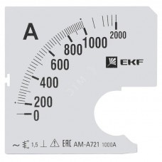 Шкала сменная для A721 1000/5А-1,5 EKF PROxima s-a721-1000