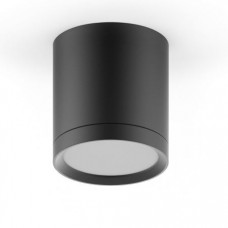 LED светильник накладной HD014 6W (черный) 3000K 68х75мм с рассеивателем HD014