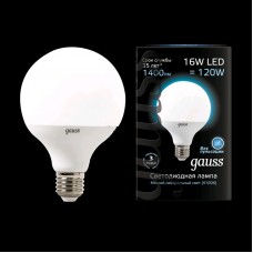 Лампа Gauss LED G95 E27 16W 1400lm 4100K 1/20 105102216