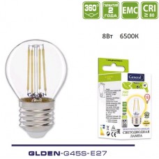 Лампа светодиодная GLDEN-G45S-8-230-E27-6500 649982