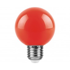 Лампа светодиодная LB-371 (3W) 230V E27 красный  Шар для белт лайта G60 25905