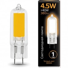 Лампа Gauss LED G4 AC220-240V 4.5W 380lm 3000K Glass 1/10/200 107807104