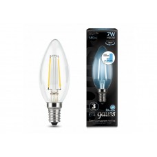 Лампа Gauss LED Filament Свеча E14 7W 580lm 4100К step dimmable 1/10/50 103801207-S