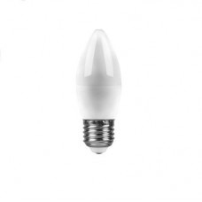 Лампа светодиодная LB-570 (9W) 230V E27 2700K свеча 25936