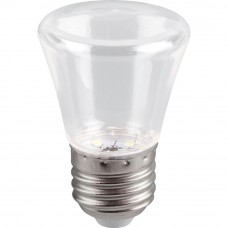Лампа светодиодная LB-372 (1W) 230V E27 6400K Колокольчик прозрачный для белт лайта 25908