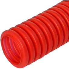 Труба гофрированная ПНД защитная для МПТ (пешель) красная д16/10,7 (100м/5500м уп/пал) Промрукав PR02.0087