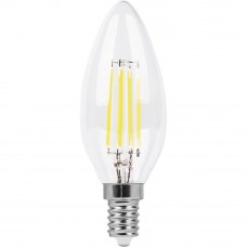Лампа светодиодная LB-714 (11W) 230V E14 2700K филамент С35T прозрачный 38010