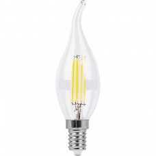 Лампа светодиодная LB-714 (11W) 230V E14 4000K филамент С35T прозрачный 38012