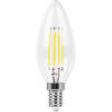 Лампа светодиодная LB-73 (9W) 230V E14 4000K филамент С35 прозрачная 25958