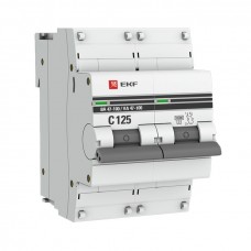 Автоматический выключатель 2P 100А (D) 10kA ВА 47-100 EKF PROxima mcb47100-2-100D-pro