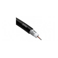 R-64-PE100 Коаксиальный кабель Cu   ЭРА RG-6U, 75 Ом, Cu/(оплётка Cu 64%), PE, цвет чёрный, Б0044604
